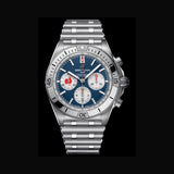 Breitling Chronomat B01 42 Six Nations France Blue Dial Silver Steel Strap Watch for Men - AB0134A81C1A1 Buy Now By Breitling