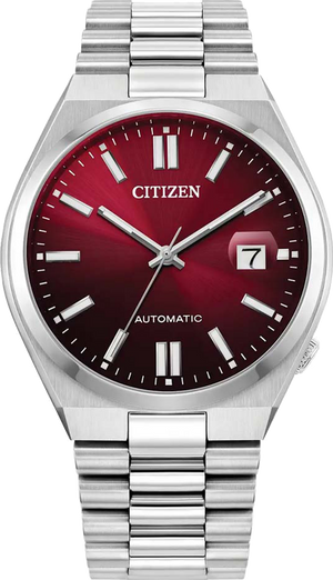 Citizen Tsuyosa Automatic Red Dial Silver Steel Strap Watch For Men - NJ0150-56W Buy Now By Citizen