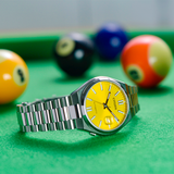 Citizen Tsuyosa Automatic Yellow Dial Silver Steel Strap Watch for Men - NJ0150-81Z Buy Now By Citizen