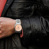 Citizen Tsuyosa Automatic Salmon Orange Dial Silver Steel Strap Watch For Men - NJ0159-86Z Buy Now By Citizen