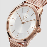 Calvin Klein Minimal White Dial Rose Gold Mesh Bracelet Watch for Women - K3M22626 Buy Now By Calvin Klein