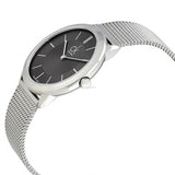 Calvin Klein Minimal Grey Dial Silver Mesh Bracelet Watch for Men - K3M22124 Buy Now By Calvin Klein
