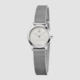 Calvin Klein Minimal White Dial Silver Mesh Bracelet Watch for Women - K3M2312Y Buy Now By Calvin Klein