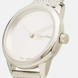 Calvin Klein Minimal White Dial Silver Mesh Bracelet Watch for Women - K3M231Y6 Buy Now By Calvin Klein