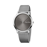 Calvin Klein Minimal Grey Dial Silver Mesh Bracelet Watch for Men - K3M211Y3 Buy Now By Calvin Klein