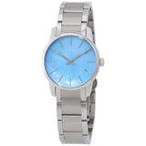 Calvin Klein City Mother of Pearl Blue Dial Silver Steel Strap Watch for Women - K2G2314X Buy Now By Calvin Klein