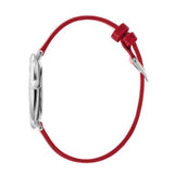 Calvin Klein Rise Yellow Red Dial Red Leather Strap Watch for Women - K7A231UP Buy Now By Calvin Klein