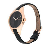Calvin Klein Rebel Black Dial Black Leather Strap Watch for Women - K8P236C1 Buy Now By Calvin Klein