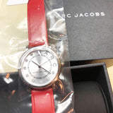 Marc Jacobs Roxy Silver Dial Red Leather Strap Watch for Women - MJ1632 Buy Now By Marc Jacobs