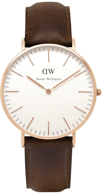Daniel Wellington Classic Petite Bristol White Dial Brown Leather Strap Watch For Women - DW00100227 Buy Now By Daniel Wellington