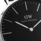 Daniel Wellington Classic Sheffield Black Dial Black Leather Strap Watch For Men - DW00100133 Buy Now By Daniel Wellington