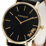 Coach Perry Black Dial Black Leather Strap Watch for Women - 14503333 Buy Now By Coach