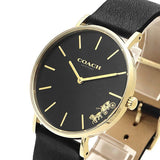 Coach Perry Black Dial Black Leather Strap Watch for Women - 14503333-C Buy Now By Coach