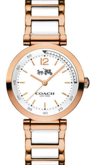 Coach Sport White Dial Two Tone Steel Strap Watch for Women - 14502463 Buy Now By Coach