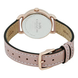 Coach Delancey Cream Dial Blush Pink Leather Strap Watch for Women - 14502750 Buy Now By Coach