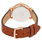 Coach Delancey Cream Dial Brown Leather Strap Watch For Women - 14502751 Buy Now By Coach