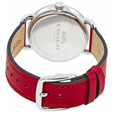 Coach Delancey White Dial Red Leather Strap Watch for Women - 14502878 Buy Now By Coach