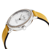 Coach Delancey White Dial Yellow Leather Strap Watch for Women - 14502882 Buy Now By Coach