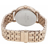 Coach Delancey White Dial Rose Gold Tone Stainless Steel Watch For Women - 14502811 Buy Now By Coach