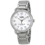 Coach Delancey White Dial Silver Steel Strap Watch for Women - 14502495 Buy Now By Coach