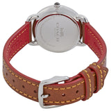 Coach Delancey Slim Cream Dial Brown Leather Strap Watch For Women - 14502789 Buy Now By Coach