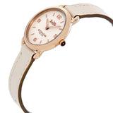 Coach Delancey White Dial White Leather Strap Watch for Women - 14502790 Buy Now By Coach