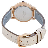 Coach Delancey White Dial White Leather Strap Watch for Women - 14502790 Buy Now By Coach