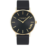 Coach Perry Black Dial Black Leather Strap Watch for Women - 14503333 Buy Now By Coach
