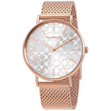 Coach Perry Silver Dial Rose Gold Mesh Bracelet Watch for Women - 14503386 Buy Now By Coach