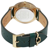 Coach Perry Green Dial Green Leather Strap Watch for Women - 14503383-C Buy Now By Coach