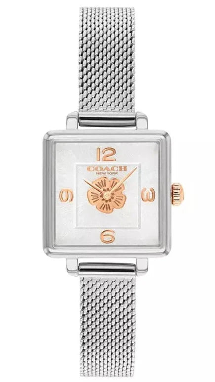Coach Cass White Dial Silver Mesh Bracelet Watch for Women - 14503697 Buy Now By Coach