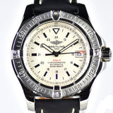 Breitling Colt 44mm Automatic Silver Dial Black Leather Mens Watch - A1731311/G820/428X Buy Now By Breitling