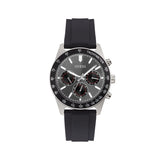 Guess Altitude Chronograph Black Dial Black Rubber Strap Watch for Men - GW0332G1 Buy Now By Guess