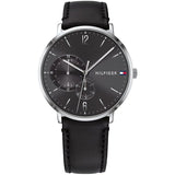 Tommy Hilfiger Brooklyn Black Dial Black Leather Strap Watch for Men - 1791509 Buy Now By Tommy Hilfiger