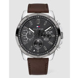 Tommy Hilfiger Decker Grey Dial Brown Leather Strap Watch for Men - 1791562 Buy Now By Tommy Hilfiger