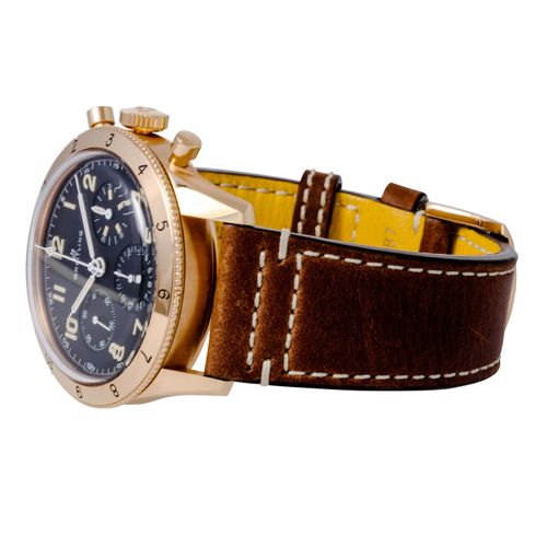 Breitling Avi 1953 Edition Black Dial Brown Leather Strap Watch for Men - RB0920131B1X1 Buy Now By Breitling