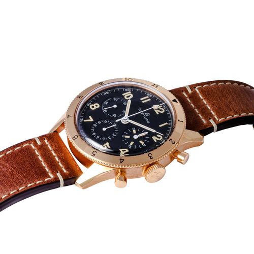 Breitling Avi 1953 Edition Black Dial Brown Leather Strap Watch for Men - RB0920131B1X1 Buy Now By Breitling