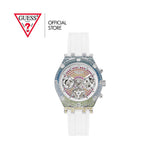 Guess Glitz Pride Limited Edition White Dial White Rubber Strap Watch for Women - GW0407L4 Buy Now By Guess