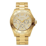 Guess BFF Multifunction Gold Dial Gold Steel Strap Watch for Men - W0231L2 Buy Now By Guess
