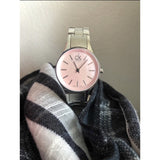 Calvin Klein Simplicity Pink Dial Silver Steel Strap Watch for Women - K432314E Buy Now By Calvin Klein
