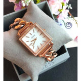 Guess Vanity Diamonds Silver Dial Gold Steel Strap Watch for Women - W1030L4 Buy Now By Guess