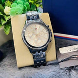 Tommy Hilfiger Ari Diamonds White Dial Blue Steel Strap Watch for Women - 1782003 Buy Now By Tommy Hilfiger