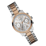 Guess Mini Sunrise Analog Silver Dial Two Tone Steel Strap Watch For Women - W0448L4 Buy Now By Guess