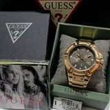 Guess Rigor Multi Function Black Dial Rose Gold Steel Strap Watch For Men - W0218G3 Buy Now By Guess