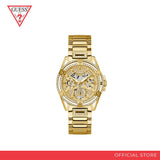 Guess Heiress Multifunction Diamonds Gold Dial Gold Steel Strap Watch for Women - GW0440L2 Buy Now By Guess