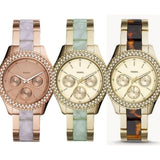 Fossil Stella Multifunction Gold Dial Two Tone Steel Strap Watch for Women - ES4756 Buy Now By Fossil