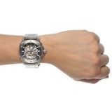 Fossil Modern Machine Automatic Silver Dial Silver Steel Strap Watch for Men - ME3081 Buy Now By Fossil