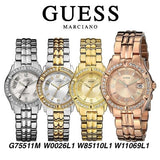 Guess Crystal Diamonds Rose Gold Dial Rose Gold Steel Strap Watch For Women - W11069L1 Buy Now By Guess