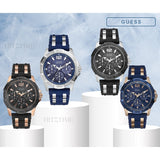 Guess Oasis Blue Dial Two Tone Steel Strap Watch for Men - W0366G6 Buy Now By Guess