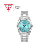 Guess Connoisseur Turquoise Dial Silver Steel Strap Watch for Men - GW0265G11 Buy Now By Guess